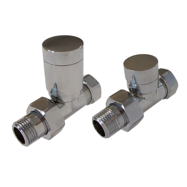 Zestaw grzejnikowy prosty ELEGANT ze złączką na Stal GW 1/2