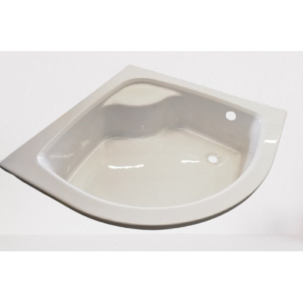 Outlet - Brodzik półokrągły 90x90x25cm typ BPzs/ER 90x90x25 + ST3 (uszkodzony)