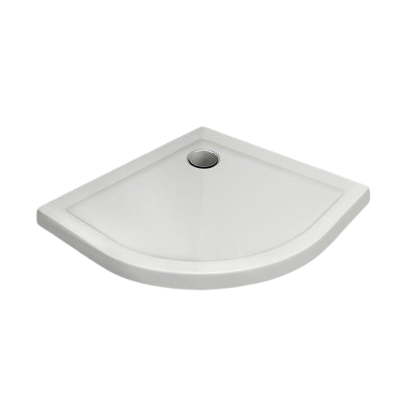 Brodzik Prestige półokrągły 90x90x3cm  typ BPza/PR 90x90x3 biew (wysokość rantu 6cm, zabudowany)