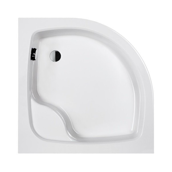 Brodzik Eko Plus półokrągły 90x90x25cm z siedziskiem typ BPzs-a/EKOPLUS 90x90x25+STB biew