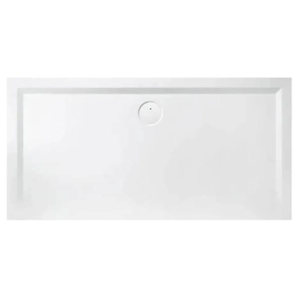 Brodzik Space Mineral prostokątny  typ B-M/SPACE 90x170x1,5 biew z syfonem, z odlewu mineralnego