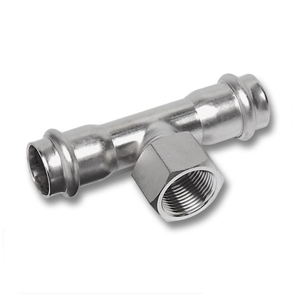 Sanha NiroSan trójnik nierdzewny z gwintem wewnętrznym 108 x 2