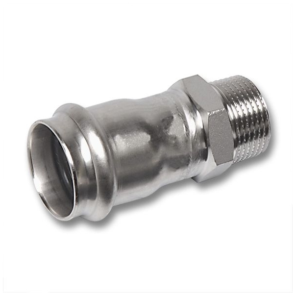 Sanha NiroSan-Press Złączka nierdzewna gwint zewnętrzny 28 x 1