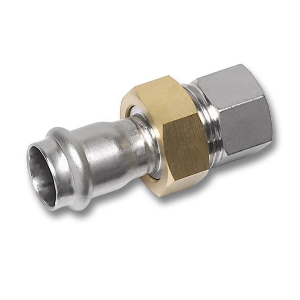 Sanha NiroSan-Press Śrubunek z uszczelką P x GW 28 x 1