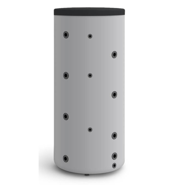 Zbiornik buforowy stojący czarny 400 litrów ocieplony twardą pianka puliuretanową, skay