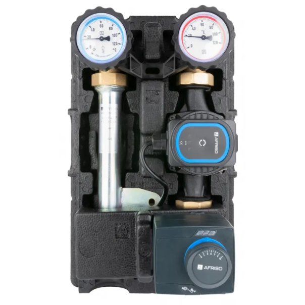 Grupa pompowa PrimoTherm K 180-2 DN25, pompa AFRISO APH, zawór mieszający ARV Kvs12, siłownik ARM 343 ProClick