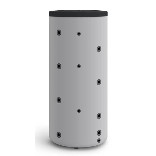 Zbiornik buforowy stojący czarny 2000 litrów SG(B), rozbieralne ocieplenie, skay