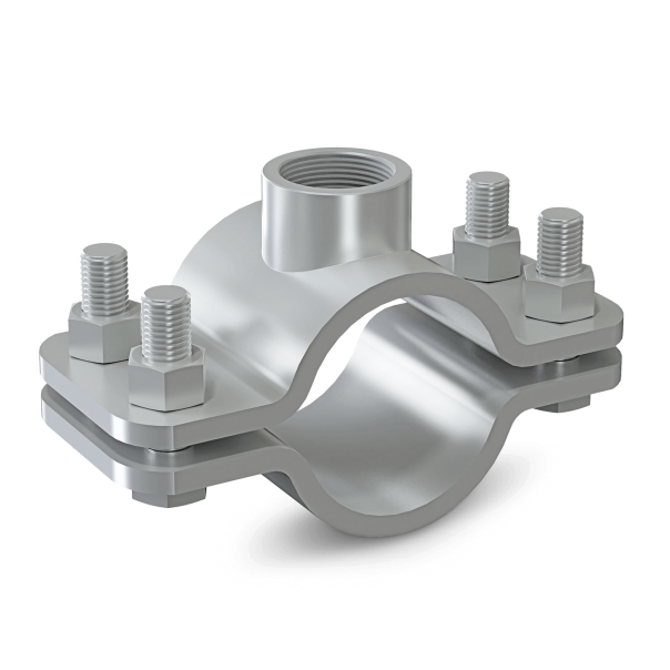 Obejma punktu stałego PSF 80 z przyłączem 1 1/4