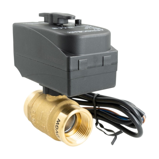 Zawór kulowy BEV 2 drogowy z siłownikiem 1