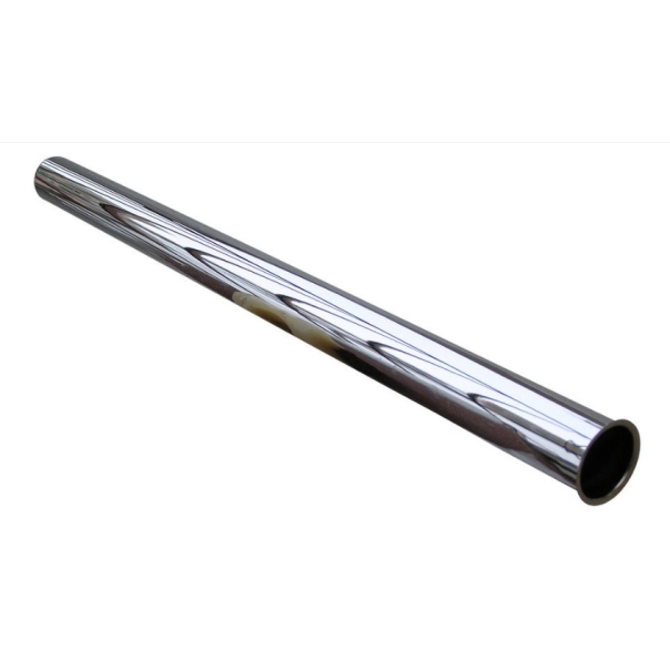 Rura metalowa chrom do syfonu umywalkowego 32x500 z kołnierzem