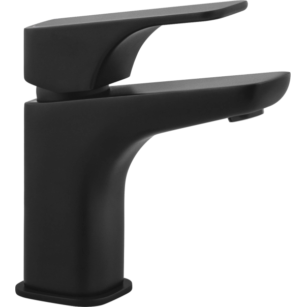 HIACYNT Nero Bateria umywalkowa stojąca, z korkiem Click-Clack, czarna 