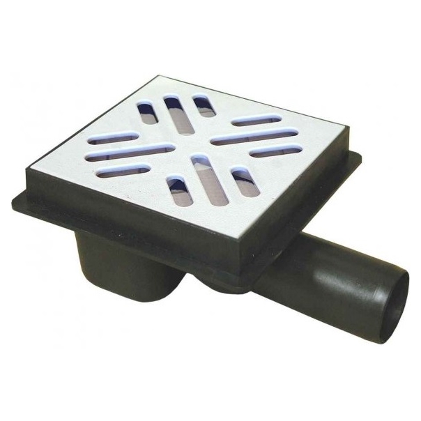 Kratka kan.fi 50 poziom Biała z korkiem do czyszczenia 151x151