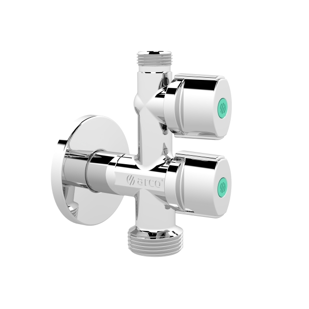 Zawór Combi kątowy pralkowy 1/2