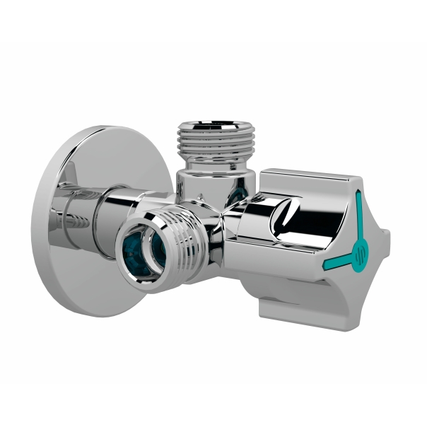 Zawór kątowy kulowy Twin Mac 1/2