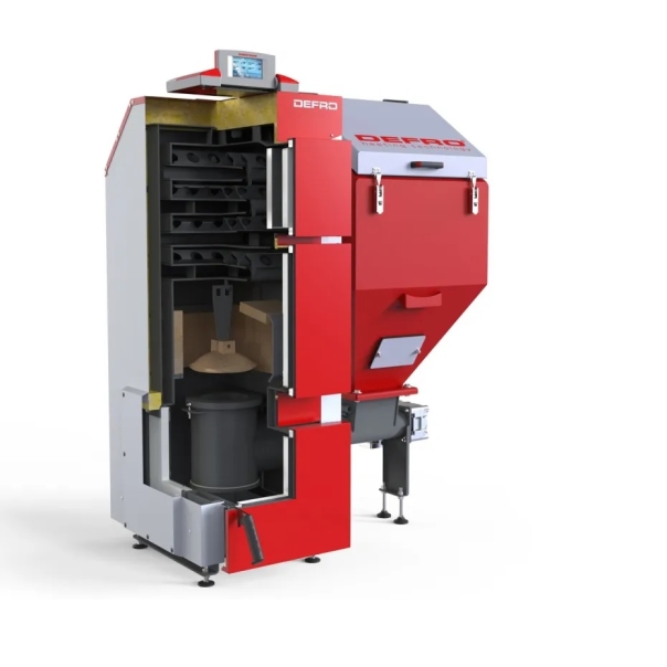 Kocioł DEFRO KOMFORT EKO LUX 40 PRAWY komin 45 st. klasa 5 ECODESIGN