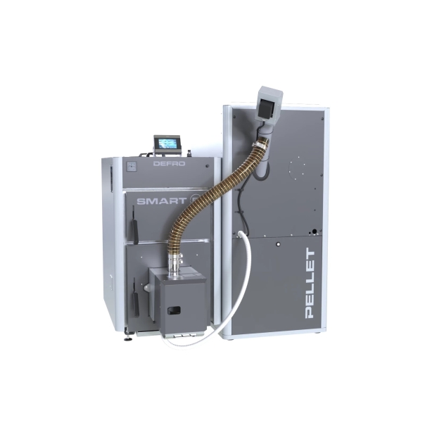 Kocioł peletowy DEFRO SMART EkoPell 12 klasa 5 ECODESIGN Prawy - podwyższony standard dotacja CZYSTE POWIETRZE