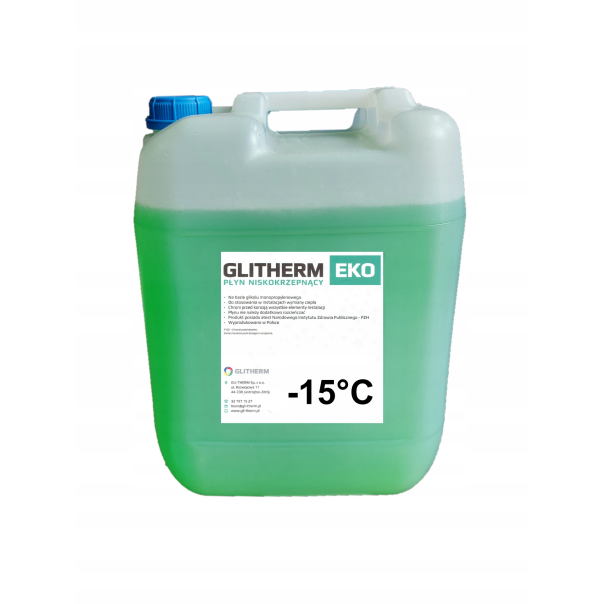 Płyn solarny, roztwór glikolu propylenowego -15°C, 20 L GLITHERM EKO