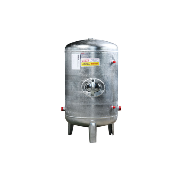 WIMEST Zbiornik hydroforowy ocynkowany 495L z wyposażeniem PIONOWY