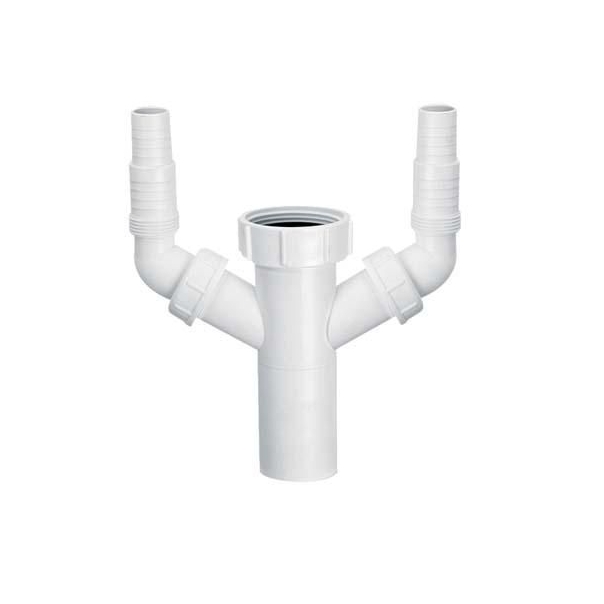 Podłączenie podwójne do pralki i zmywarki 40 mm x 6/4