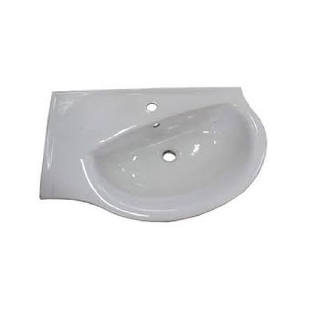 IMPULS umywalka asymetr.70x50 prawa (os)