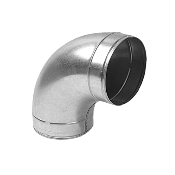 Kolano ocynk wentylacja 90st. 125