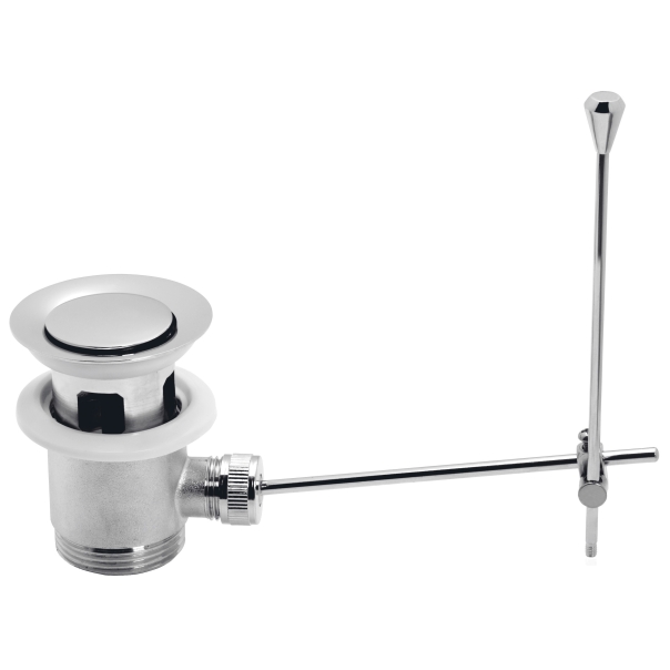 Korek Ferro 5/4'' z cięgnem do umywalki, mosiężny, chrom