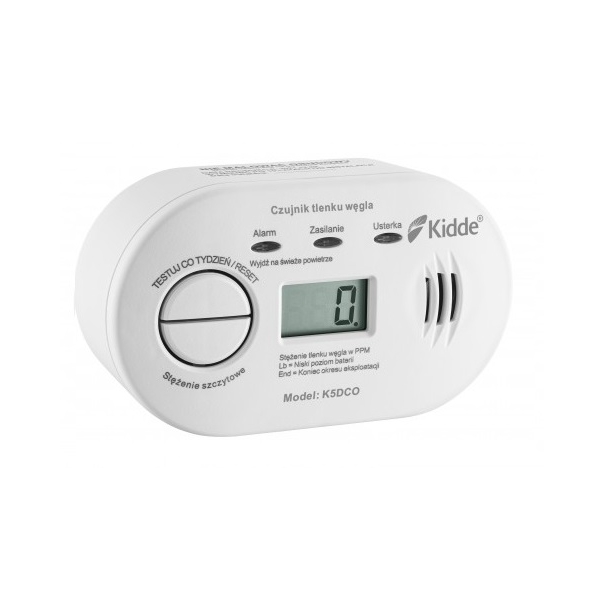 Czujnik tlenku węgla - czadu z wyświetlaczem KIDDE K5DCO