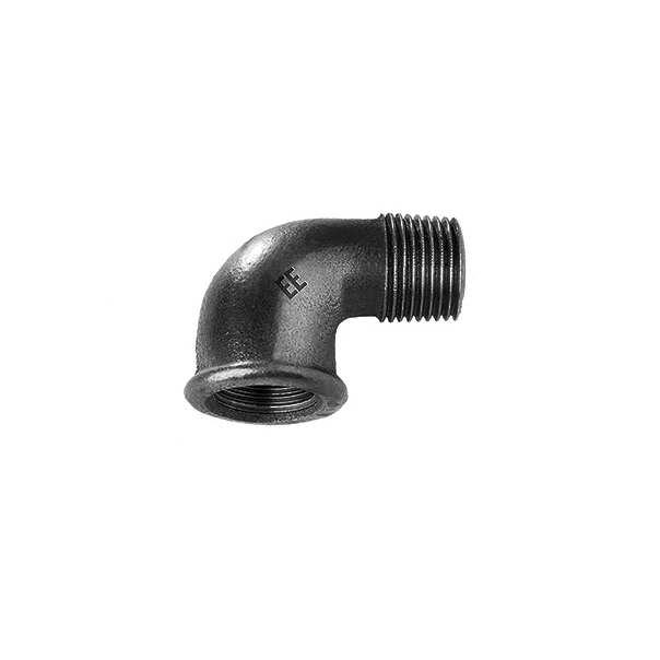 Kolano czarne nyplowe 3/4" / 90°