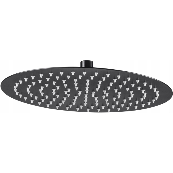 CASCADA Głowica natryskowa- okrągła wieloramienna, czarna (os)