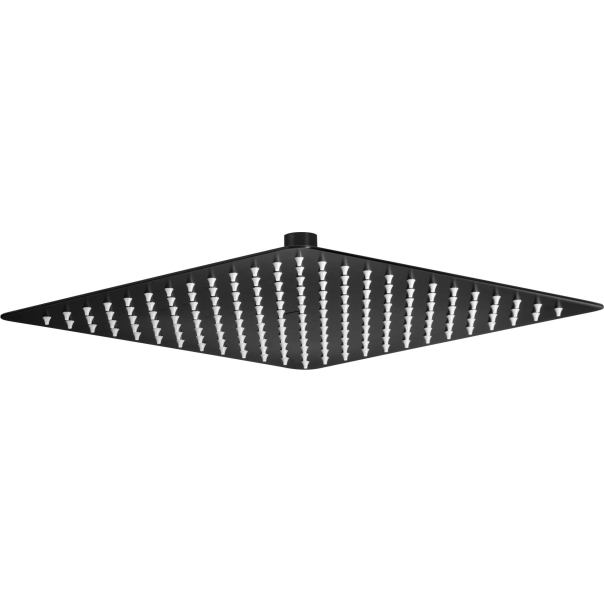 CASCADA FLOKS Głowica natryskowa metalowa- kwadratowa do deszczowni 300x300 mm, czarna 