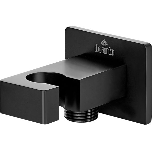 CASCADA NERO Przyłącze kątowe- kwadratowe z uchwytem boczne (os) 