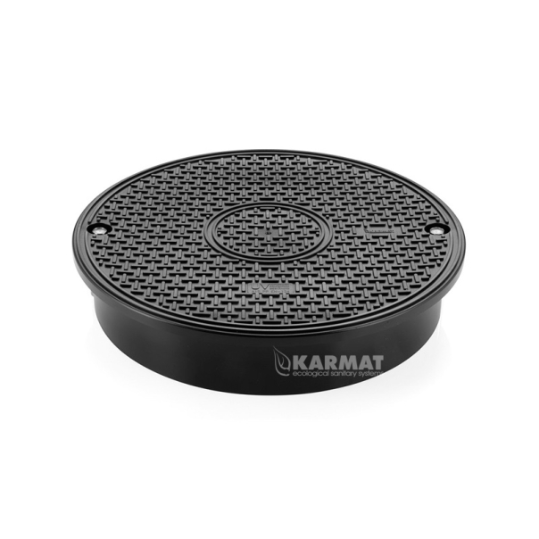 Pokrywa plastikowa pełna, do rury wznoszącej karbowanej 315 mm / nacisk 7,5 T