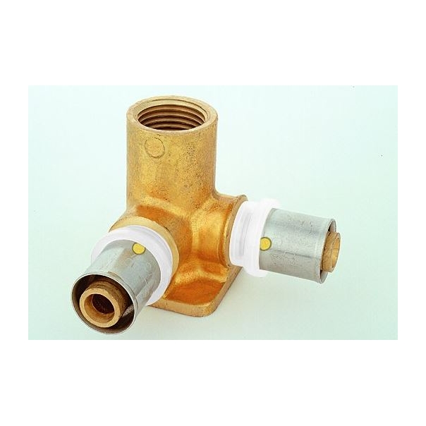 Kolano podwójne zapras. naścienne GW Rp 16 x 1/2" x 16  HERZ