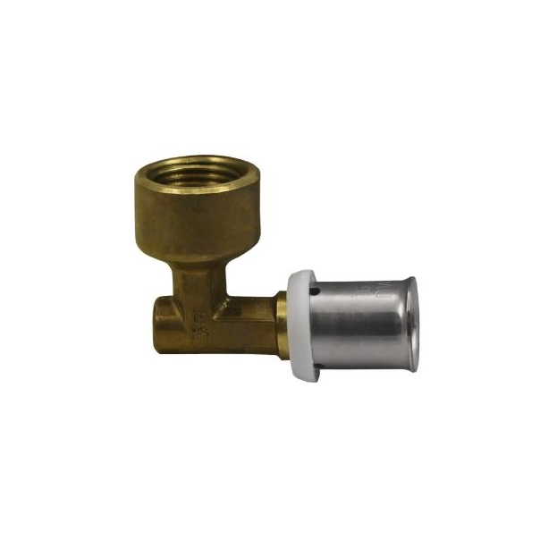 Kolano zaprasowywane z gwintem wewnętrznym 20 x 1/2