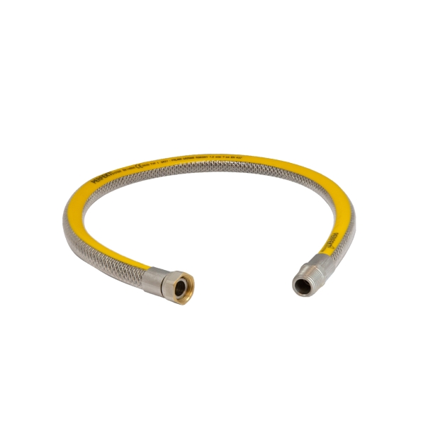 Przewód gazowy z obrotową nakrętką  1/2" L= 50 cm GZ