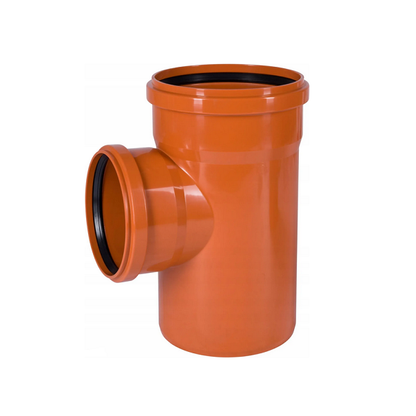 Trójnik kanalizacyjny zewnętrzny PVC 200 / 160 / 87°