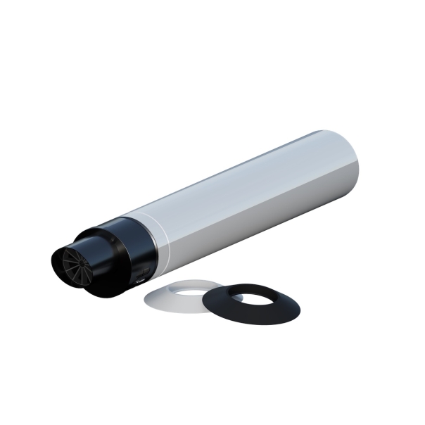 RICOM Rura WYLOTOWA dwuścienna 60/100 biała