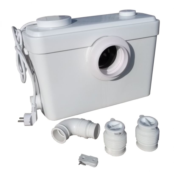 Pompa sanitarna (agregat podnoszący) SANIBO 1, do łazienki, kuchni, WC (z rozdrabniaczem) 