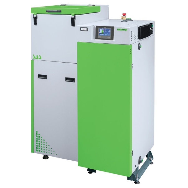 Kocioł peletowy SAS BIO COMPACT 10 kW PRAWY czopuch do góry Palnik Multi Flame sterownik TECH ST-550zPID klasa 5 ECO Design