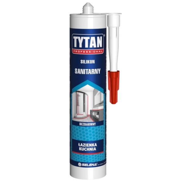 Silikon sanitarny bezbarwny 280 ml Tytan