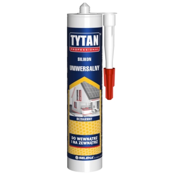 Silikon uniwersalny biały 310 ml TYTAN