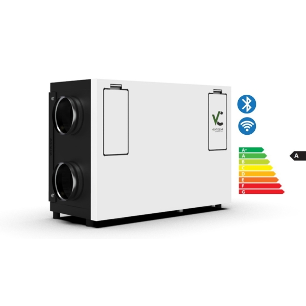 Rekuperator poziomy, 325 m³/h, HD3 HE Comfort Vent Clear