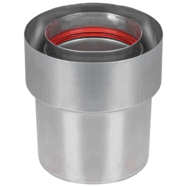 Adapter do kotła JUNKERS 80/110 na 80/125 prosty, nierdzewny