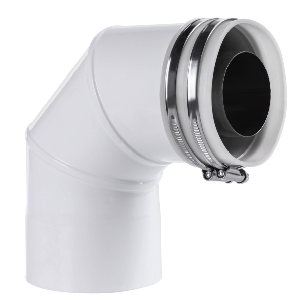 Adapter do kotła VAILLANT 60/100 kolanowy, biały