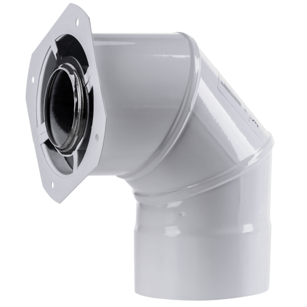 Adapter do kotła IMMERGAS (Zeus,Victrix, Hercules Condensing) 60/100 kolanowy, biały
