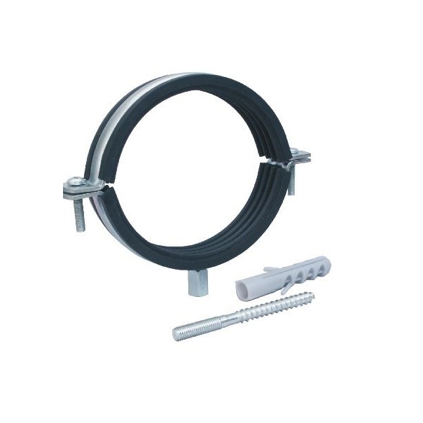 Uchwyt stalowy z gumą do rur 1/2