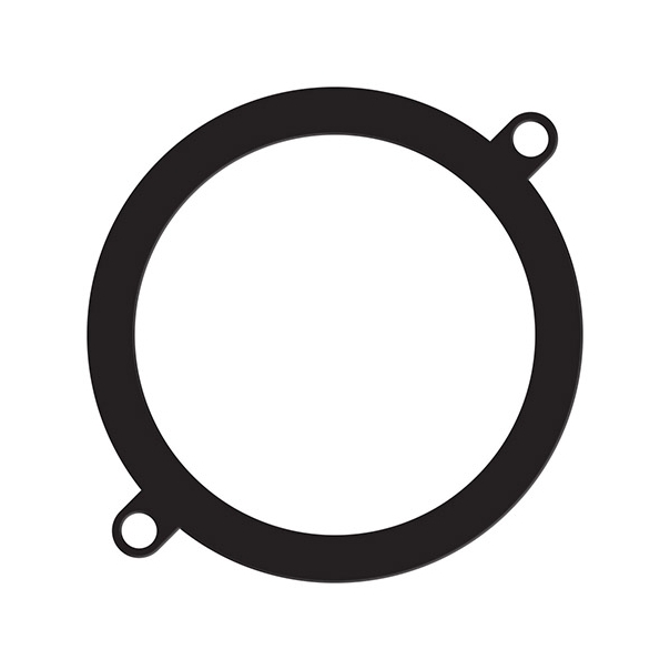 Uszczelka gumowa kołnierzowa płaska DN-100 / grub. 3 mm, z uszami