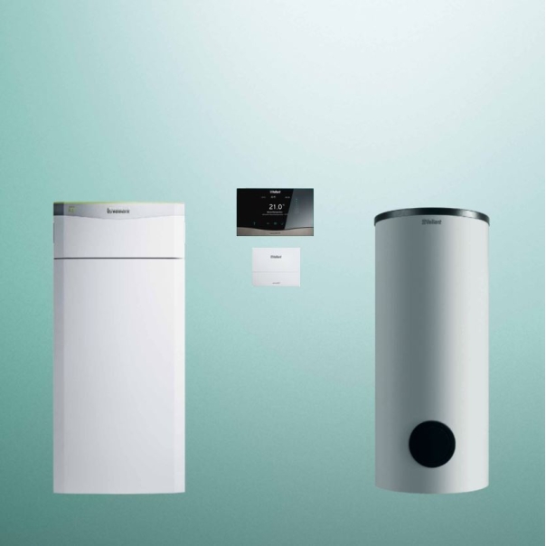 Pakiet pompa ciepła gruntowa Vaillant flexoTHERM VWF 117/4 moc 11,2 kW + sensoCOMFORT VRC 720 + zasobnik VIH RW300/3BR + moduł internetowy VR 940f