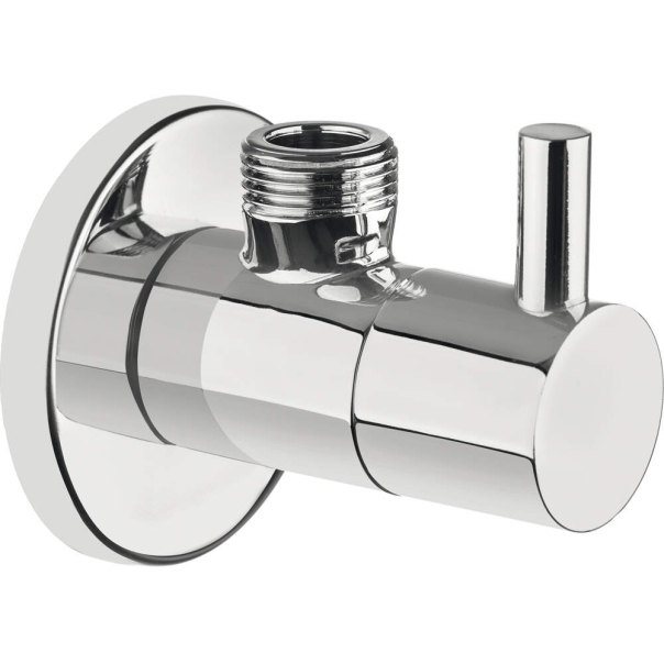 Zawór kątowy z filtrem, z głowicą ceramiczną 1/2"x1/2"- walec, chrom 