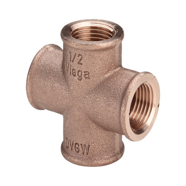 Czwórnik mosiężny 3/8